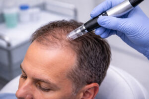 Microneedling treatment for hair restoration